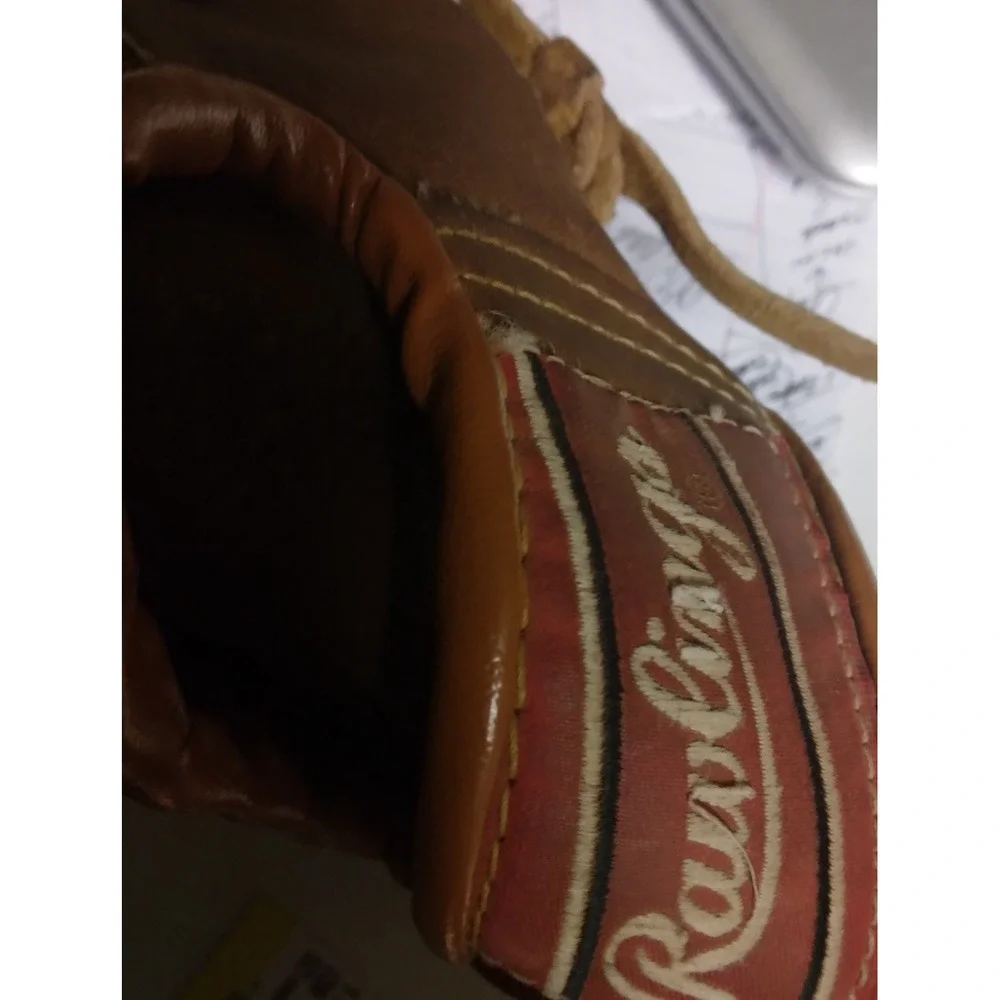 Vintage Rawlings youth baseball glove mitt 10 in carl ripken jr